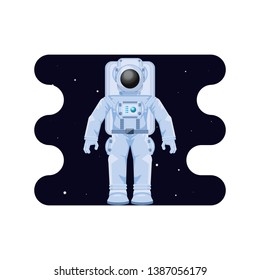 astronaut character in space scene