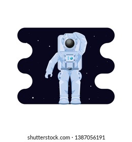 astronaut character in space scene