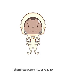 Astronaut child, vector illustration