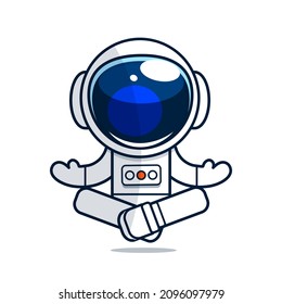 una escalada astronauta fuera del agujero del espacio.Ilustración vectorial