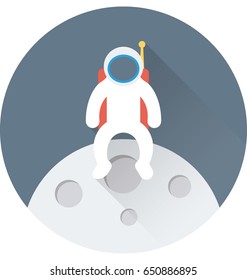 Astronaut Colored Vector Icon