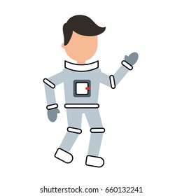 astronaut comic character icon