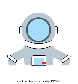 astronaut comic character icon