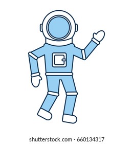 astronaut comic character icon