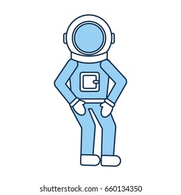 astronaut comic character icon