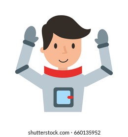 astronaut comic character icon