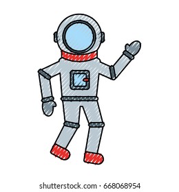 astronaut comic character icon