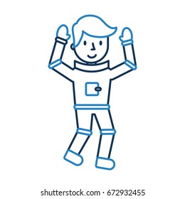 astronaut comic character icon
