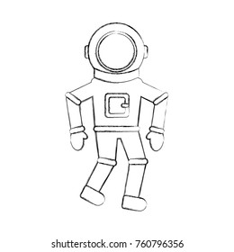 astronaut comic character icon