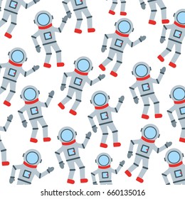 astronaut comic character pattern