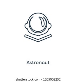 Astronaut concept line icon. Linear Astronaut concept outline symbol design. This simple element illustration can be used for web and mobile UI/UX.