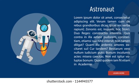 Astronaut Conceptual Banner