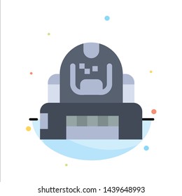 Astronaut, Cosmonaut, Explorer, Helmet, Protection Abstract Flat Color Icon Template