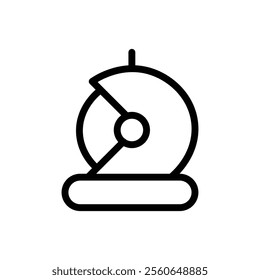 Astronaut or cosmonaut icon Outline vector for web ui