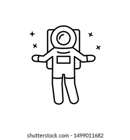 Astronaut, cosmonaut, star icon. Element of astronaut icon