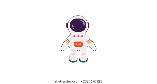 astronaut costume icon logo design