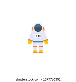 astronaut creative icon. flat illustration. From Space Exploration icons collection. Isolated astronaut sign on white background