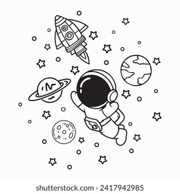 Astronaut Cut Files, Space, Rocket Png, Spaceship, Moon, Astronaut Clipart, star, Spaceship Cut File, Space Cricut