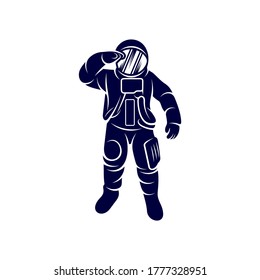 Astronaut design vector template, Astronaut in space icon, illustration