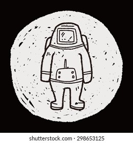 astronaut doodle