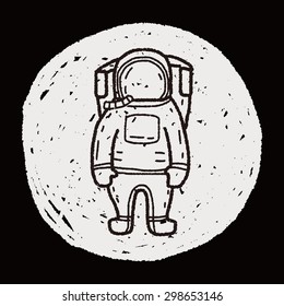 astronaut doodle