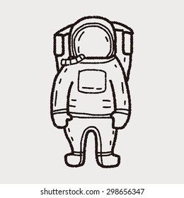 astronaut doodle