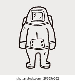 astronaut doodle