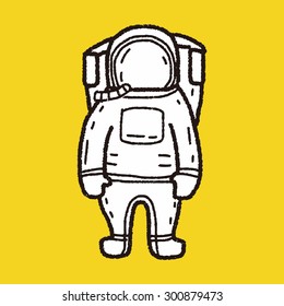 astronaut doodle