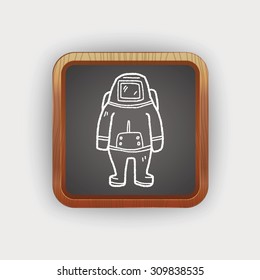 astronaut doodle