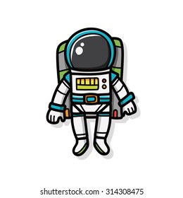 astronaut doodle