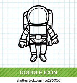 astronaut doodle