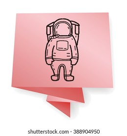 astronaut doodle