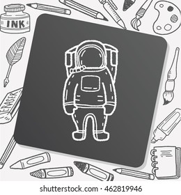 astronaut doodle