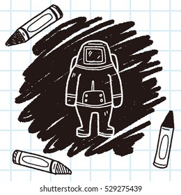 astronaut doodle