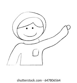 astronaut drawing avatar character