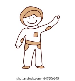 astronaut drawing avatar character