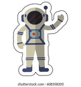 astronaut exploration suit space shadow