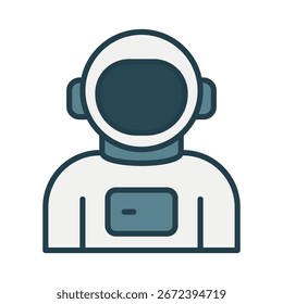 Astronaut Feuerwehrmann Arbeit Wohnung Design Illustration