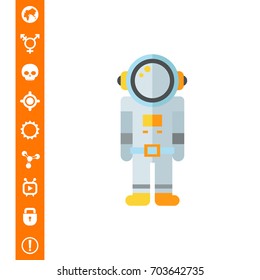 Astronaut flat icon