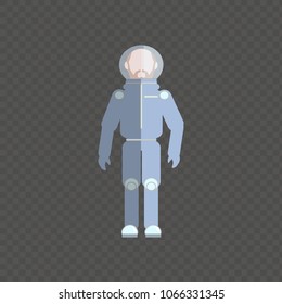 Astronaut flat icon. Vector.