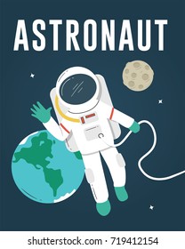 Astronaut Floating in Space