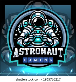 Astronaut gaming mascot. esport logo design