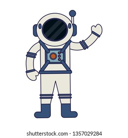 Illustration Small Astronauts Hand Drawn By Stock Vector (Royalty Free ...