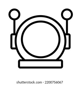 Astronaut hat Bold Line Vector icon which can easily modify or edit

