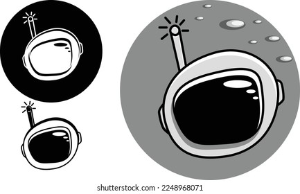 An Astronaut Head with 3 variant colors.