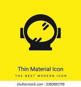 Astronaut Head Cover Tool For Space minimal bright yellow material icon