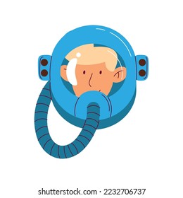 astronaut head with helmet character