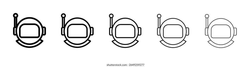 astronaut helemt icon Flat design on isolated background