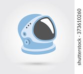 Astronaut helmet with big glass and reflection