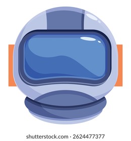 Astronaut helmet with a blue transparent visor, ready for space exploration and adventure